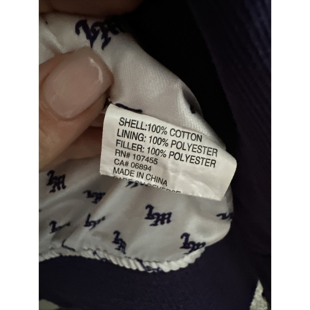 Vintage Live Mechanics Victory Is Certain Purple Mens Jacket Quilted Size L - Picture 11 of 11